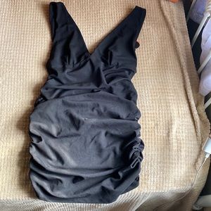 Black Bodycon Midi Dress